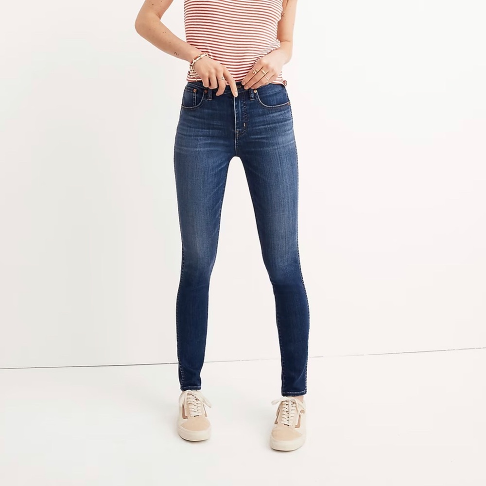 Madewell 10” high rise skinny jeans